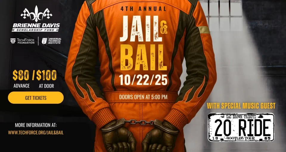 NASCAR drivers to be “locked up” at Jail & Bail 2025 to fund scholarships for women in motorsports NASCAR drivers to be “locked up” at Jail & Bail 2025 to fund scholarships for women in motorsports