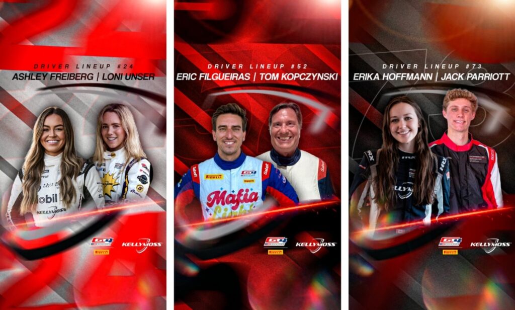 Kellymoss Unveils Exciting and Diverse Multi-Class Three-Car Pirelli GT4 America Effort for 2026