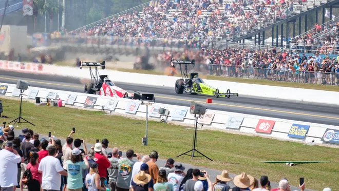 Rookie drag racer Maddi Gordon, only 21, can’t help but go fast