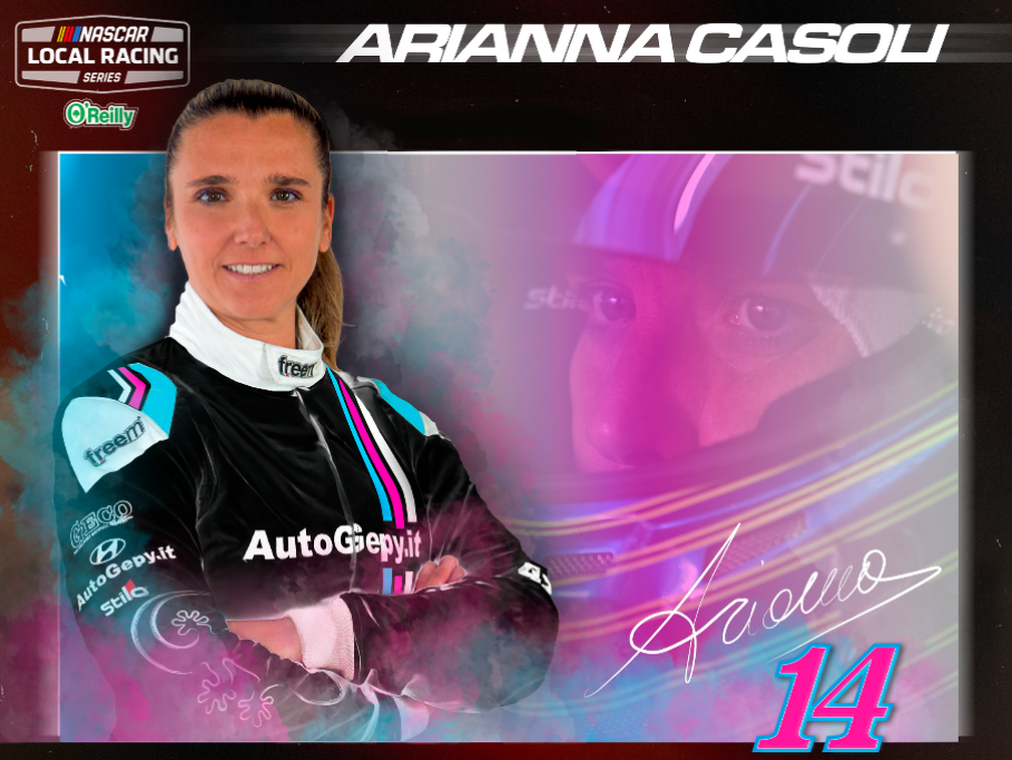 Arianna Casoli expands her NASCAR journey to the United States NASCAR Late Model Stock Car Racing