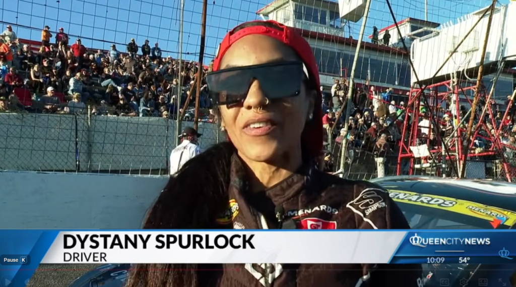 Dystany Spurlock becomes first Black woman to compete in a NASCAR-affiliated series race